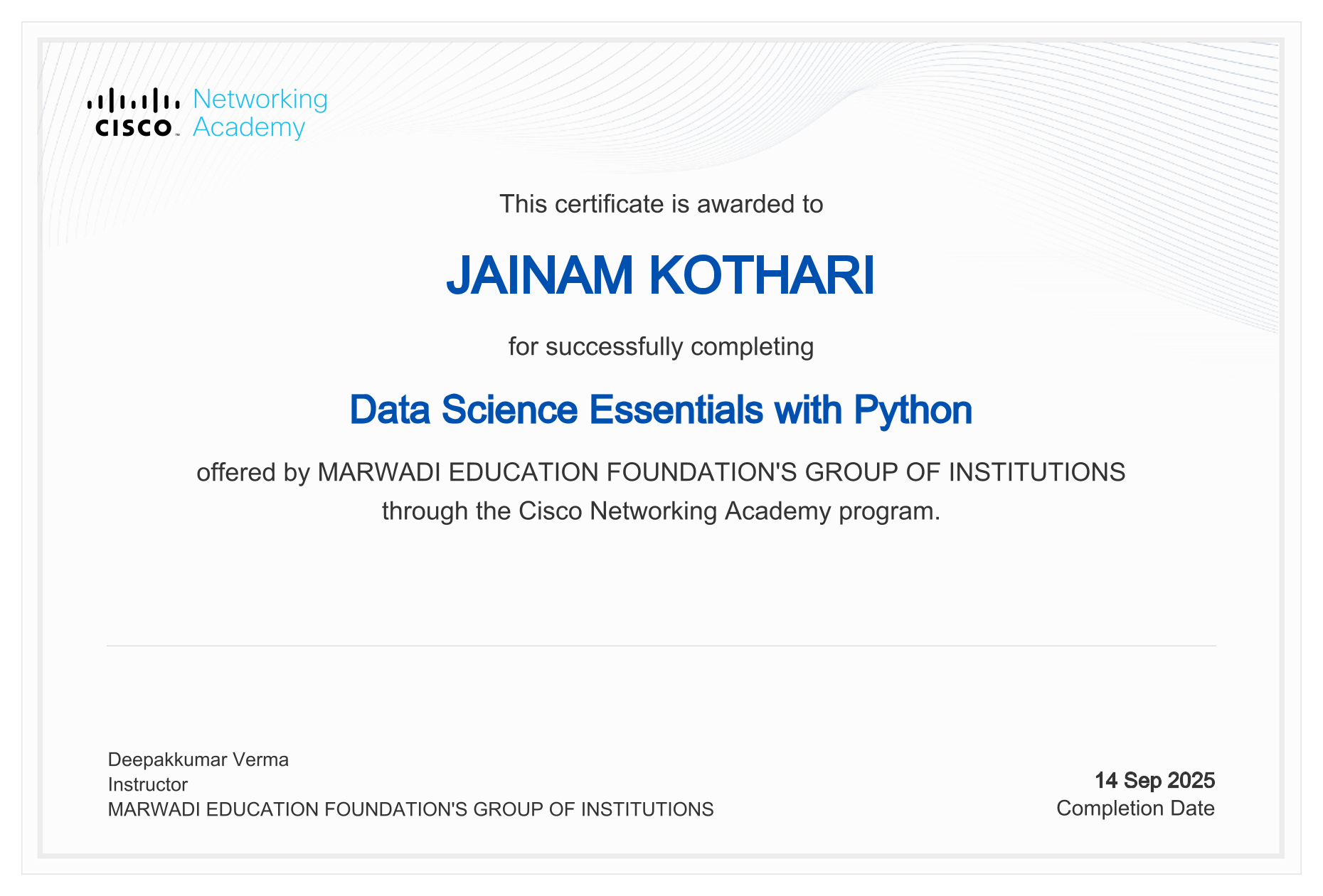 Data Science Essentials